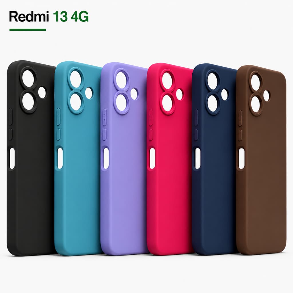 Capa Para Xiaomi Redmi 13 4G Silicone Aveludada Capinha de Celular