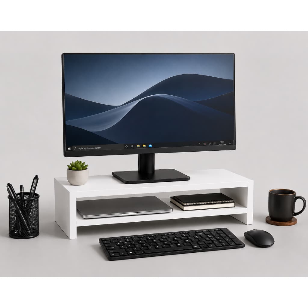 Suporte para Monitor MDF | Base Ergonômica Home Office Gamer 50cm | Fabricação Própria | 4 Cores
