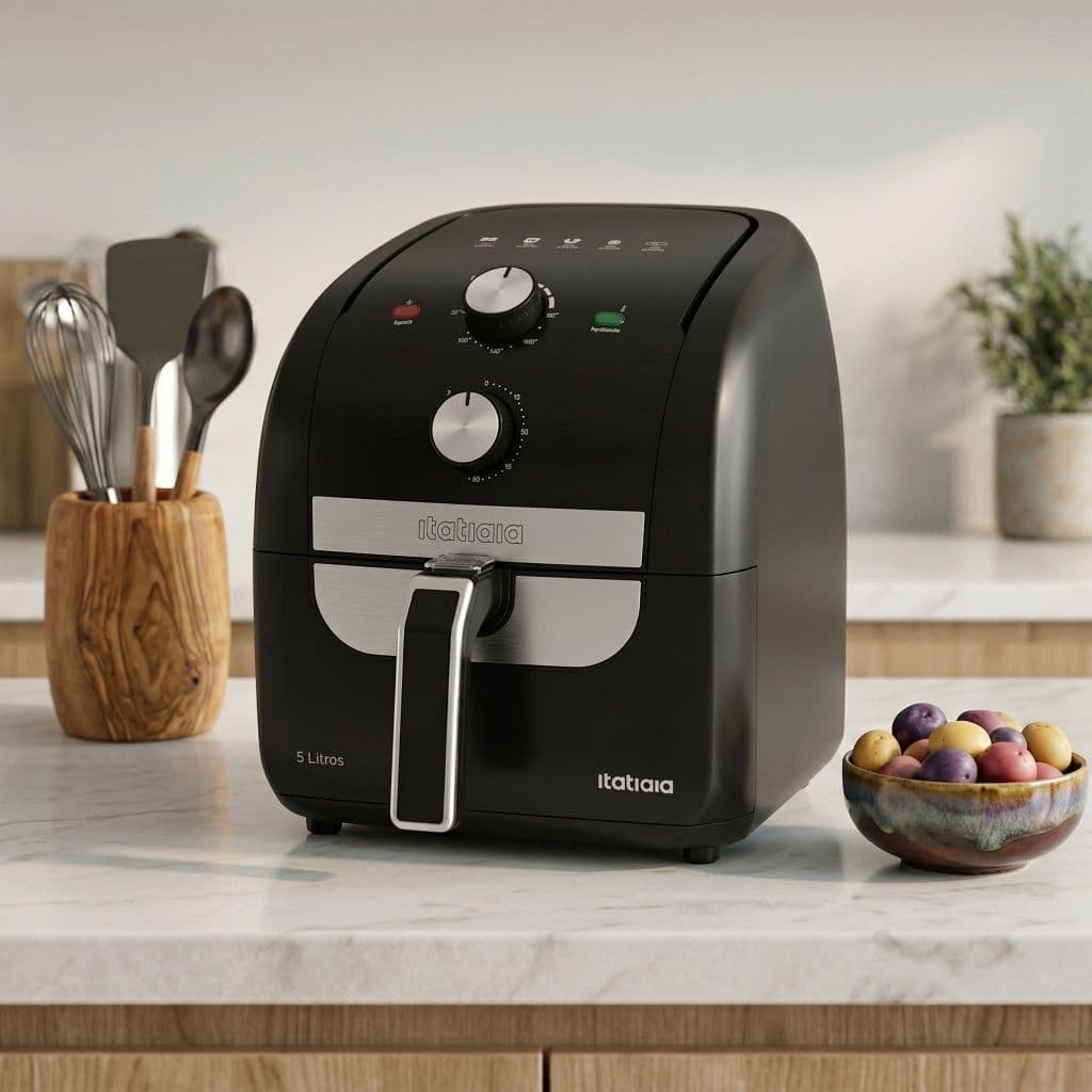 Fritadeira Air Fryer Itatiaia 5L sem óleo 127v