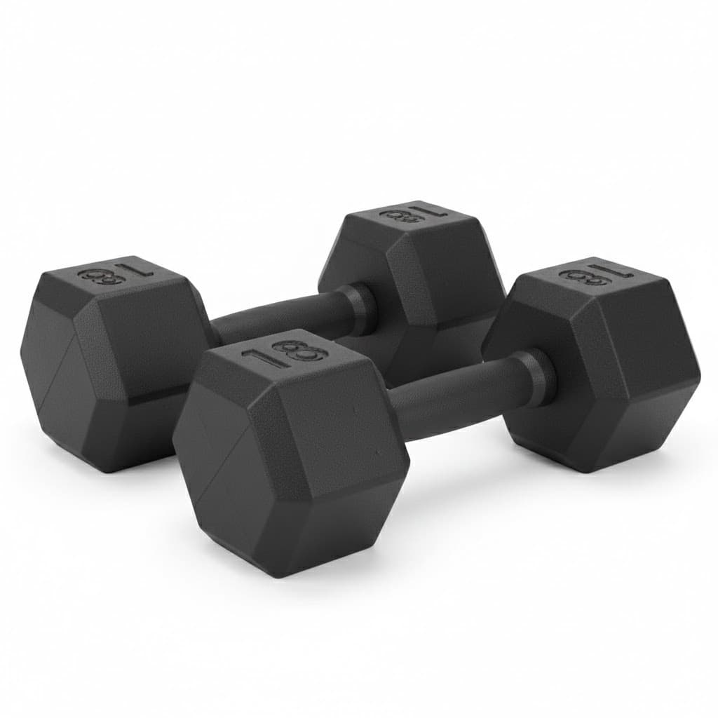 KIT PAR 2 HALTER PESO 18KG SEXTAV. MUSCULAÇÃO ACADEMIA FITNESS CROSSFIT TREINO PREMIUM ALTA QUALIDADE TOP PRO MAX}
