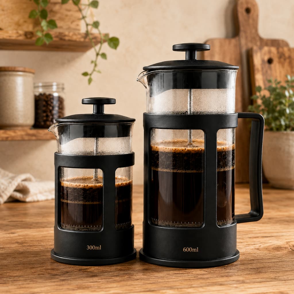 Cafeteira Prensa Francesa 300ml Café Cremeira 600ml Café Expresso Leite Cremoso