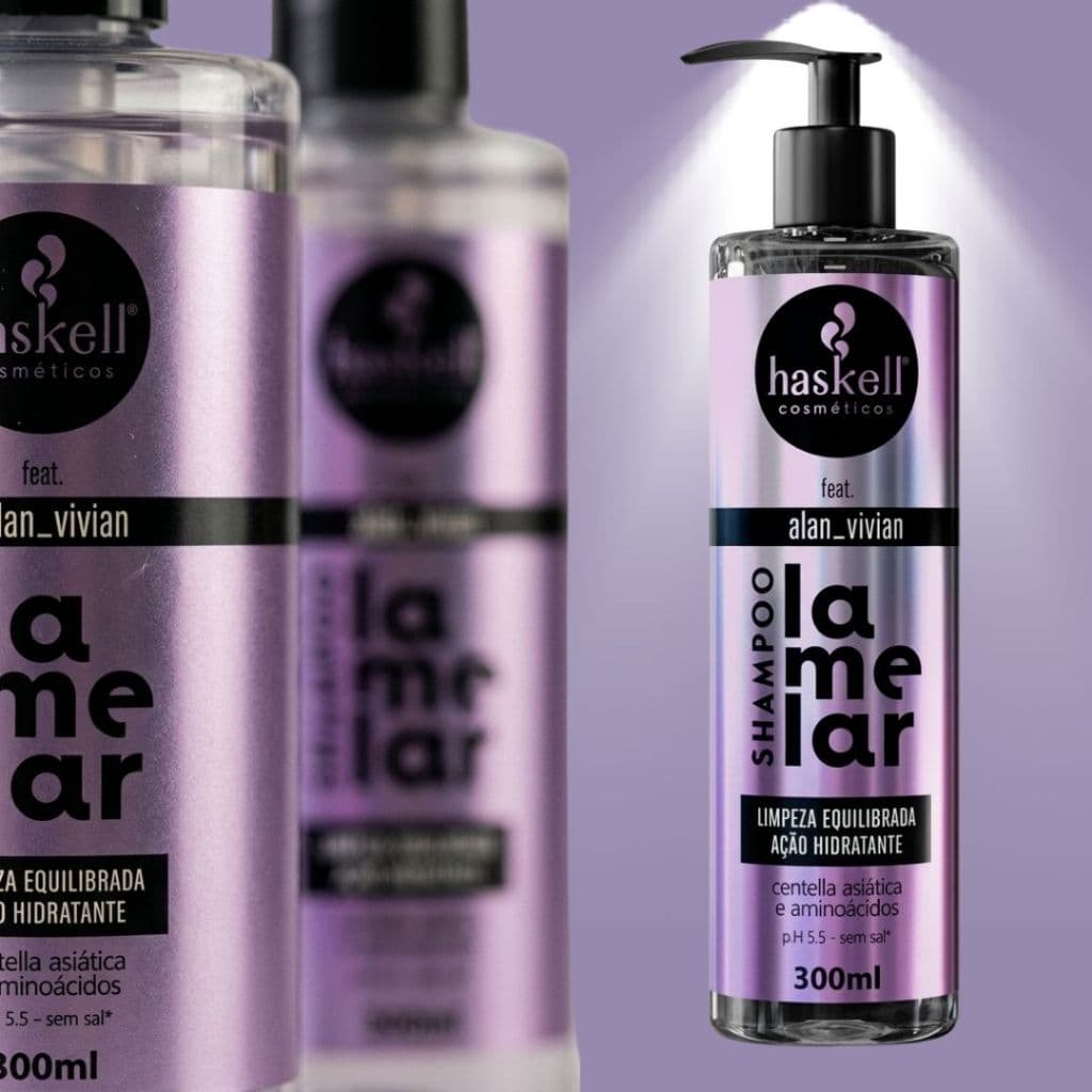 Haskell Shampoo Tratamento Intensivo Lamelar 300ml Limpeza Equilibrada e Ação Hidratante