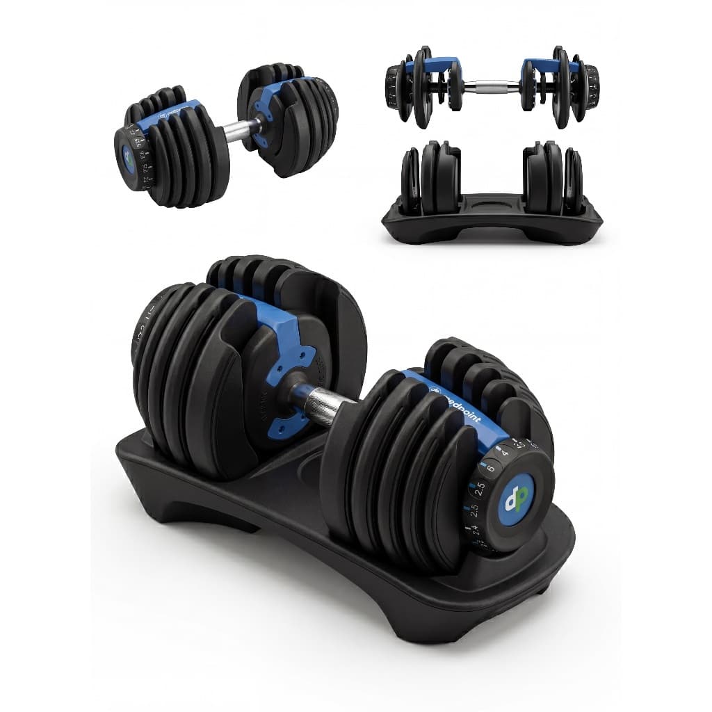 Halter Dumbbell MedPoint até 24kg Musculação Academia Gym Fitness  Peso Ajustavel Regulavel
