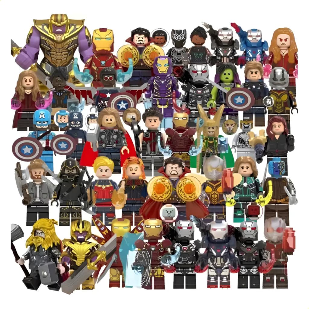 Lego Minifiguras Blocos de Montar Marvel Heróis
