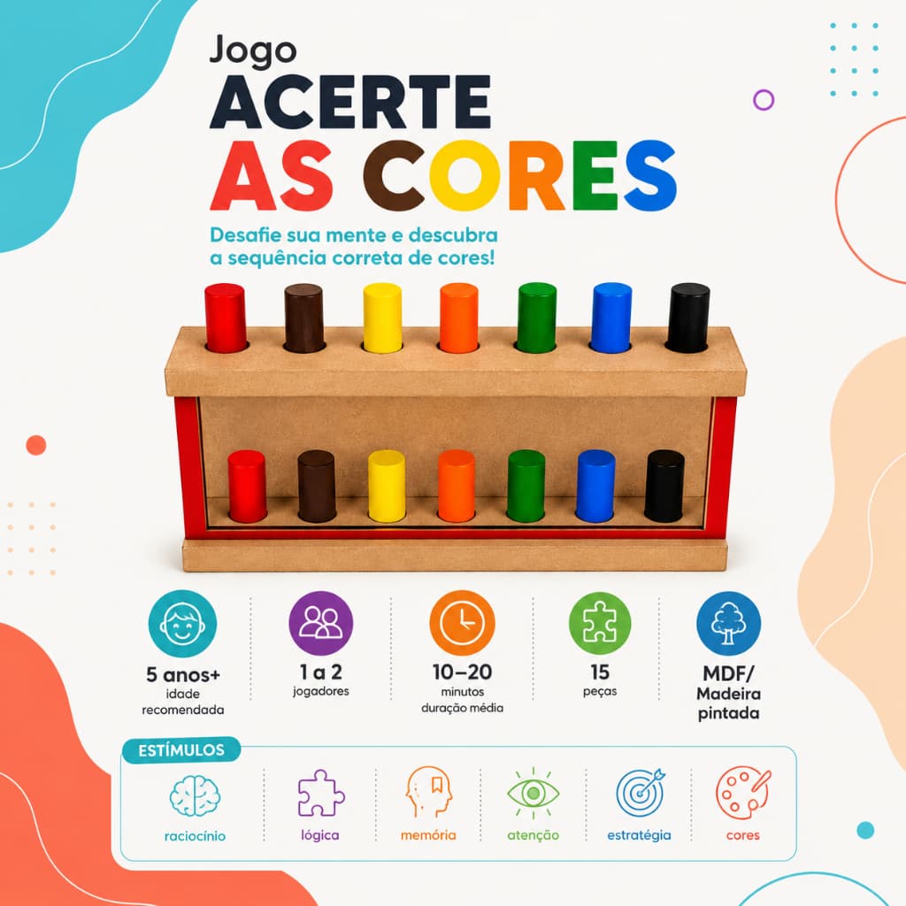 Jogo Acerte Cores Organize Sequencia Garrafas Garrafinhas Brinquedo Educativo Infantil