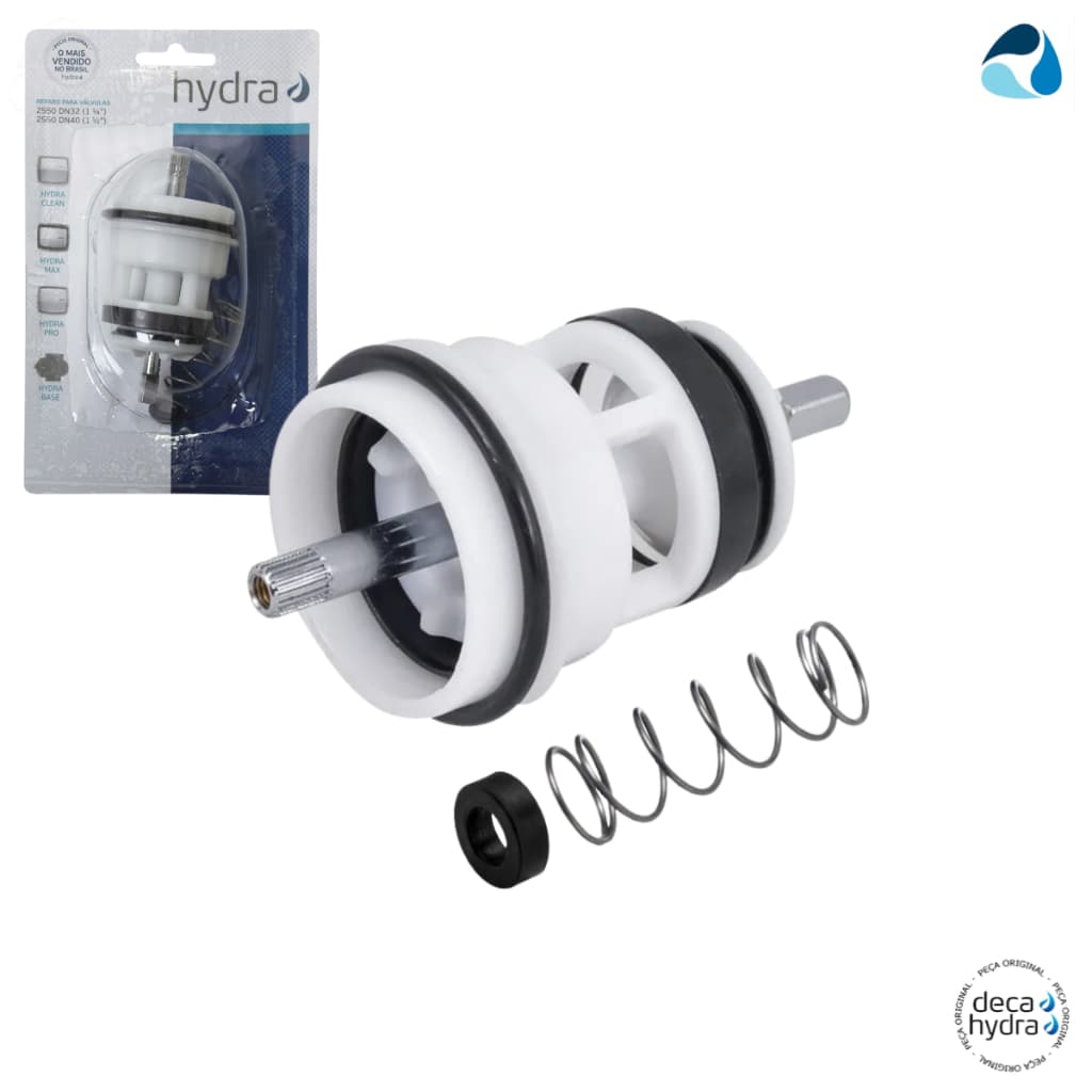 Reparo Válvula Descarga Hydra Max 2550 Original Deca Kit Completo Mecanismo Conserto Caixa Reposição