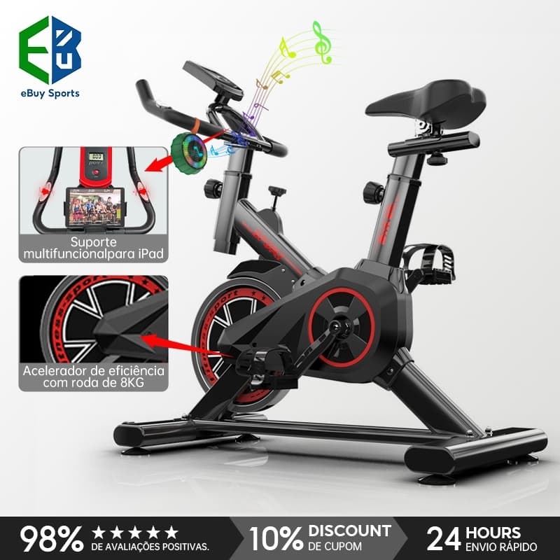 Ebuy Sports Bicicleta Bike Ergometrica Spinning Academia Fitness Profissional 120kg volante 8kg