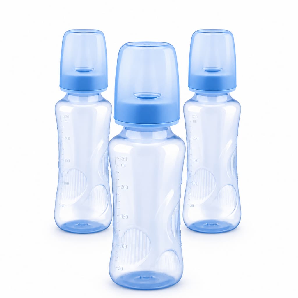 Kit Mamadeiras Amplas 240ml Bebê Azul Rosa Menino Menina