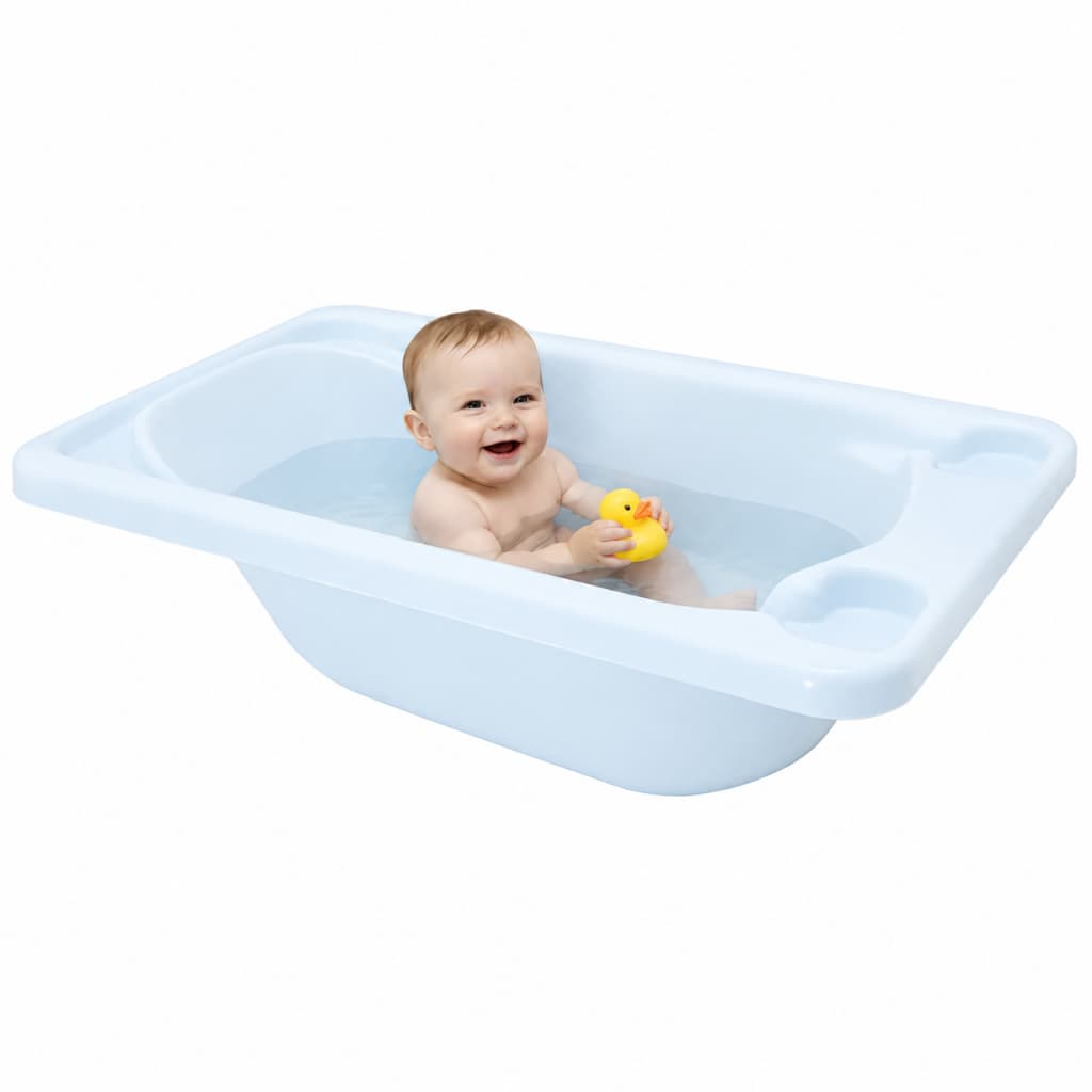 Banheira Plástica Para Bebê Galzerano Rígida