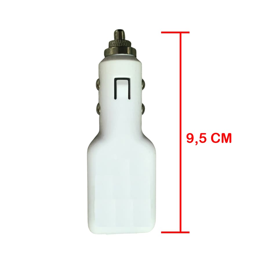 CARREGADOR VEICULAR USB ESTENDIDO PARA CELULAR - 12V - UNIDADE