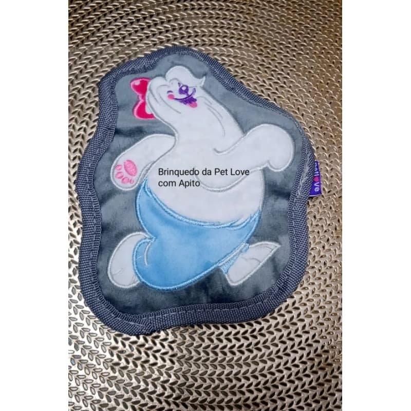 Brinquedo Pet Para Cachorro Gato Brinquedo Bordado Costurado com Apito Pet Love - Novo com Lacre