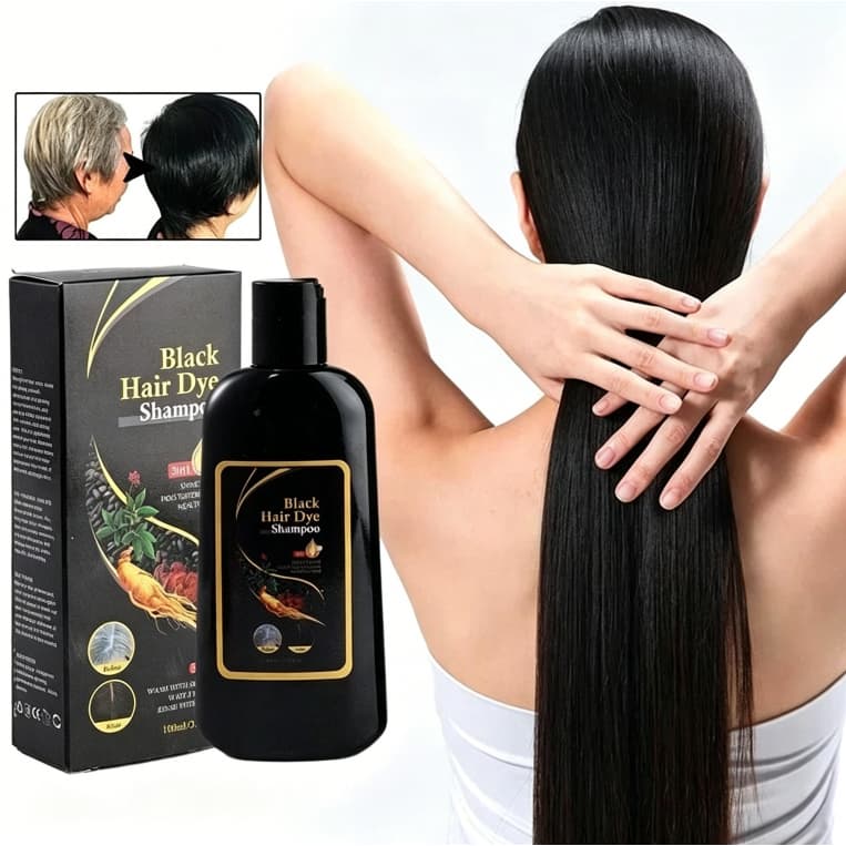 Shampoo Para Cabelos Pretos Polygonum Multiflorum Essência Hidratante Preto Limpeza Capilar Reparação Suavizante