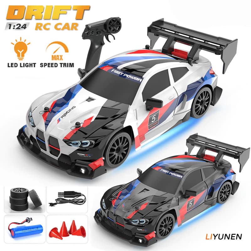 1 : 24 RC Drift 4WD Carrinho de Controle Remoto BMW Brinquedo Acelerador Alta Velocidade