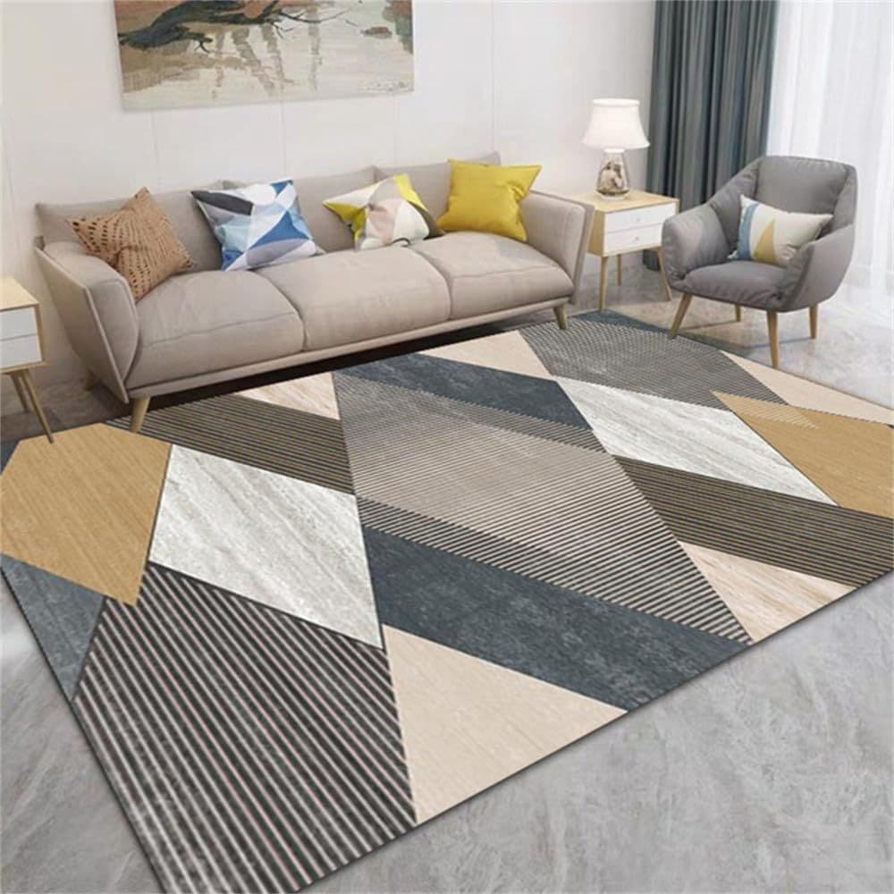 Tapete Belga Exclusivo 2,00x2,40 Estampado Decorativo p/ Sala Antiderrapante