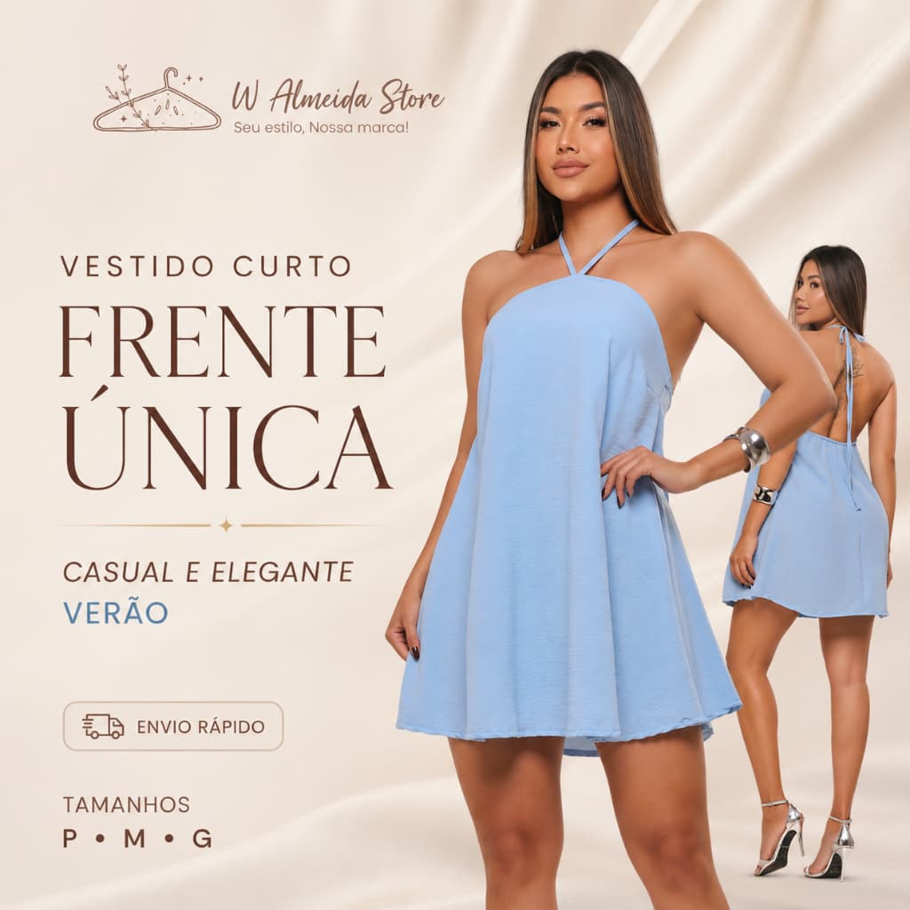 Vestido Feminino Roupa Feminina Vestidos Elegante Curto Soltinho