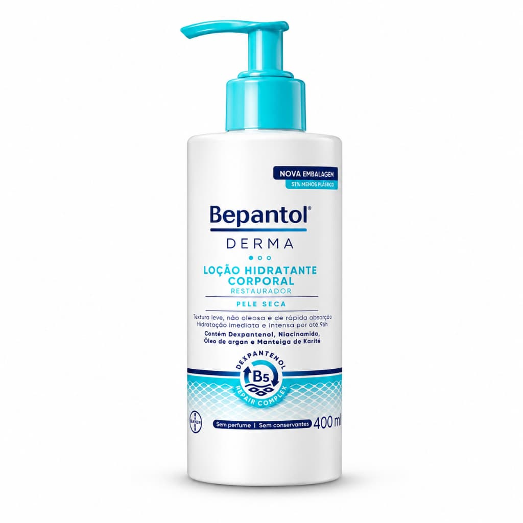 Loção Corporal Hidratante Restaurador Bepantol Derma 400ml Suave