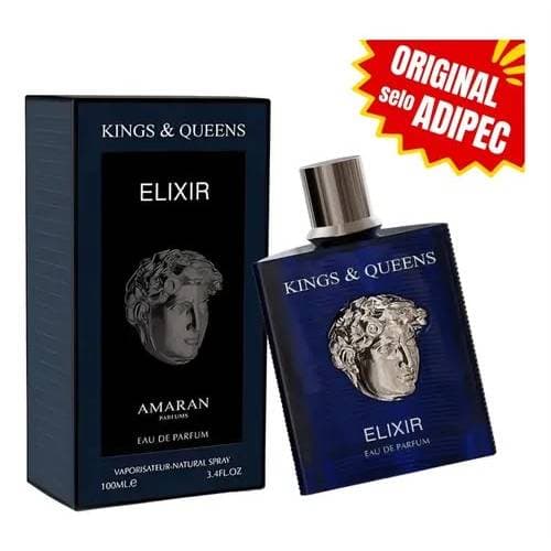 Perfume Kings & Queens Elixir Amaran EDP 100ml Unissex Importado Original Oriental Amadeirado