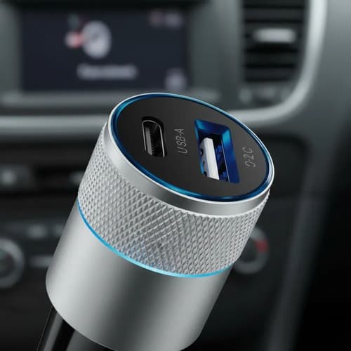 CARREGADOR VEICULAR USB E TIPO C BRAVE LIFE