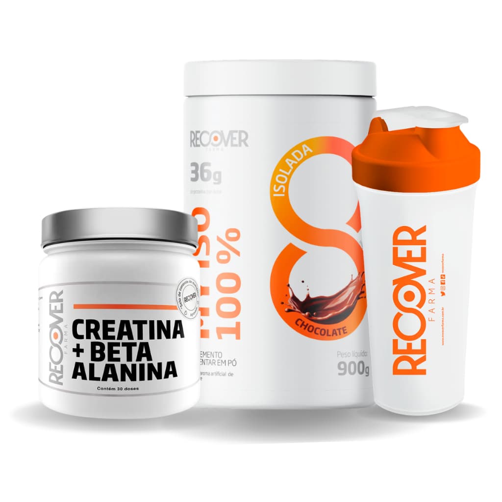 Whey Protein Isolada My Iso 100% 900g sabor: Chocolate + Creatina + Beta Alanina - 30 Doses