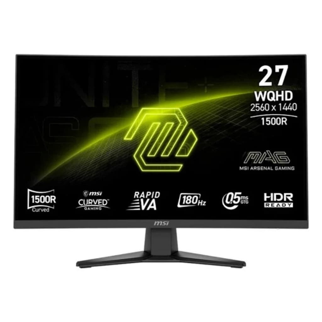 Monitor Gamer Curvo Msi Mag 275cqf 27" Va Wqhd 180hz 0.5ms - 9s6-3ce91h-004