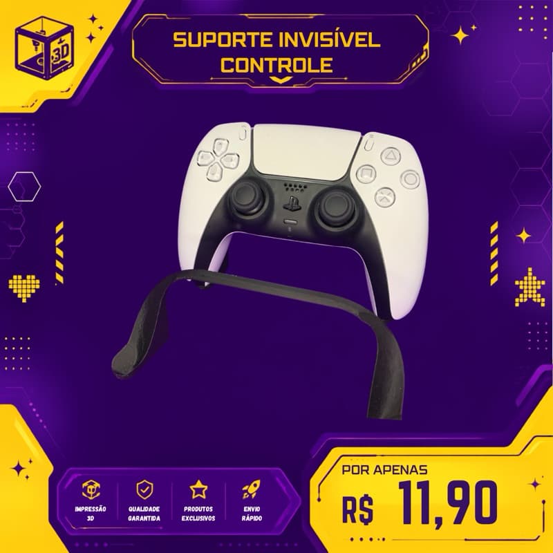 Suporte Invisível Controle Vídeo Game/ps5/ps4/ps4/xbox