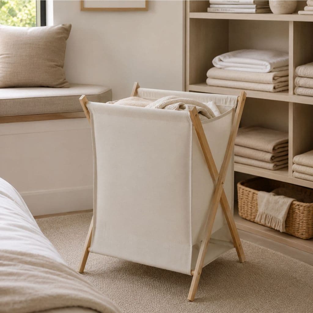 Cesto De Tecidos Dobrável Retangular Para Roupas Brinquedos Multiuso Closet Sala Banheiro