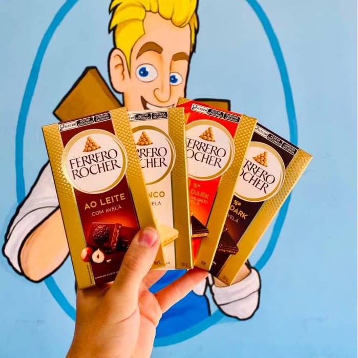 Ferrero Rocher Chocolate Importado Barra 90g
