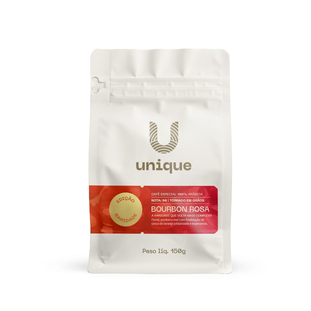Café Especial, Bourbon Rosa Em Grãos 100% Arábica 150g Unique