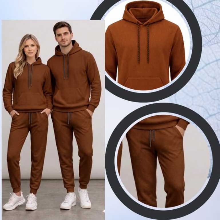 Conjunto Moletom Flanelado  Inverno Unissex Frio