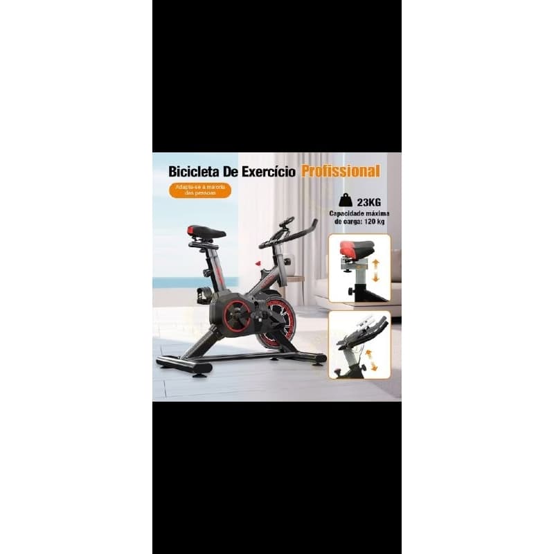 Bicicleta Ergométrica Spinning Profissional MQPower com Display Digital Silenciosa e Ajustes Ergonômicos