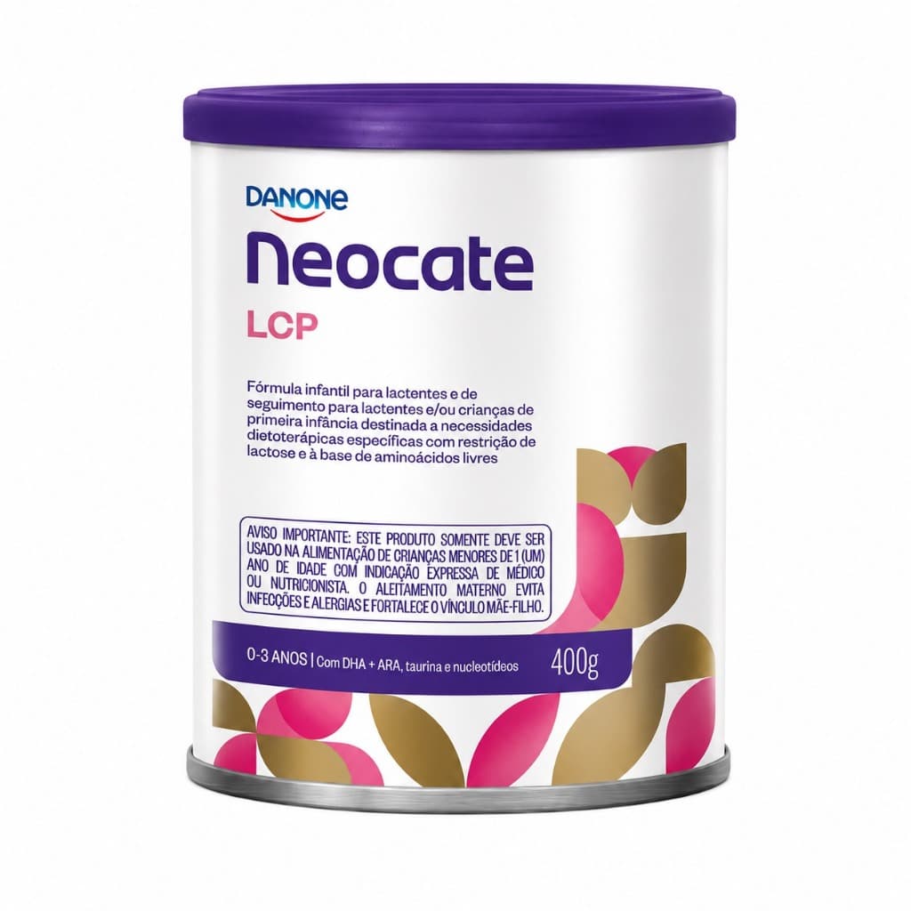 Neocate LCP 400g Fórmula Infantil Alergia Alimentar, Sem Leite, 0 a 3 Anos, Nutrição com Aminoácidos