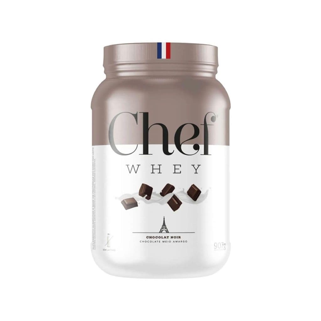 Whey Protein Chefe Whey 907 g Chocolate meio Amargo