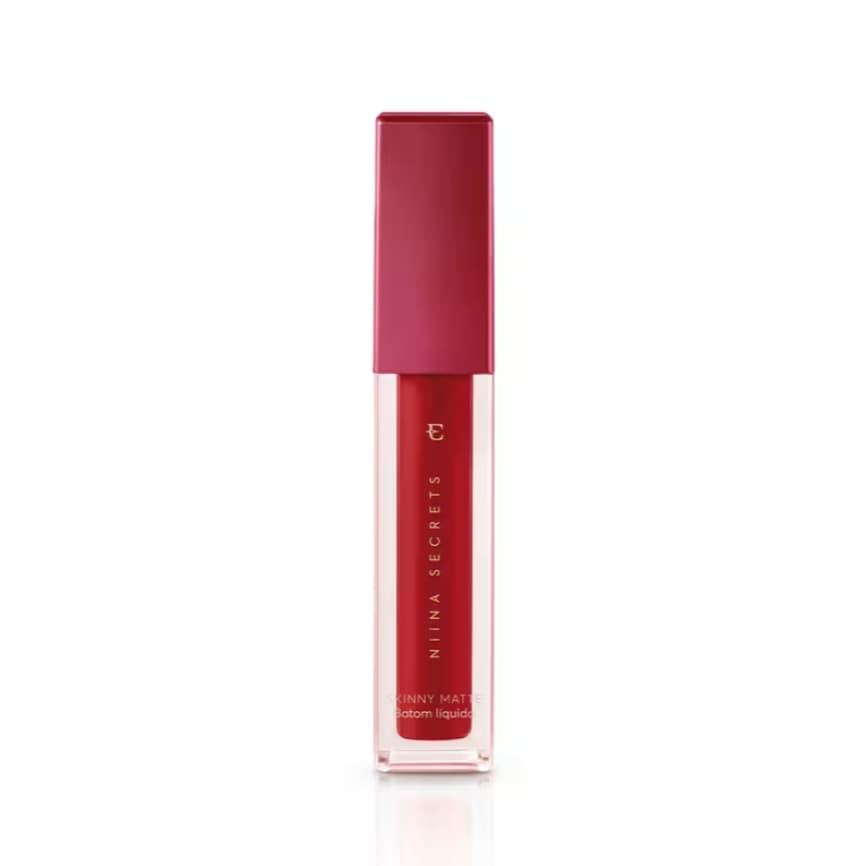 Batom Líquido Skinny Matte (Vermelho Hibisco) Eudora Niina Secrets 5ml