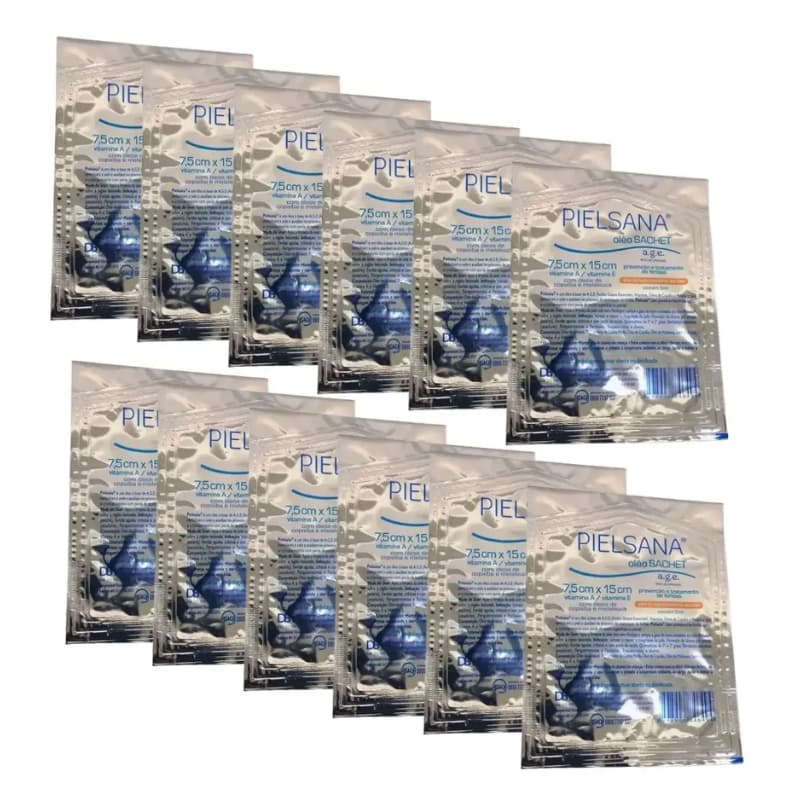 Kit 12 UNI Sachet gaze de rayon 7,5 x 15 cm Pielsana Dbs