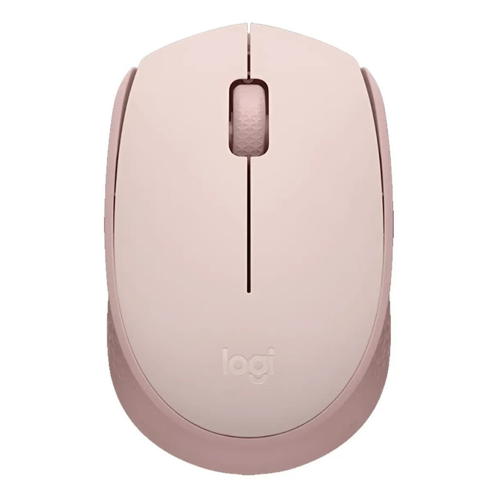 Mouse sem fio Logitech M170 com Pilha Inclusa - Rosa