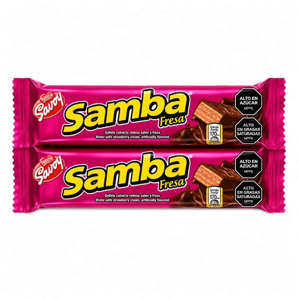 samba170gr de muito sabor bolacha coberta de chocolate importado venezuela original melhor escolha