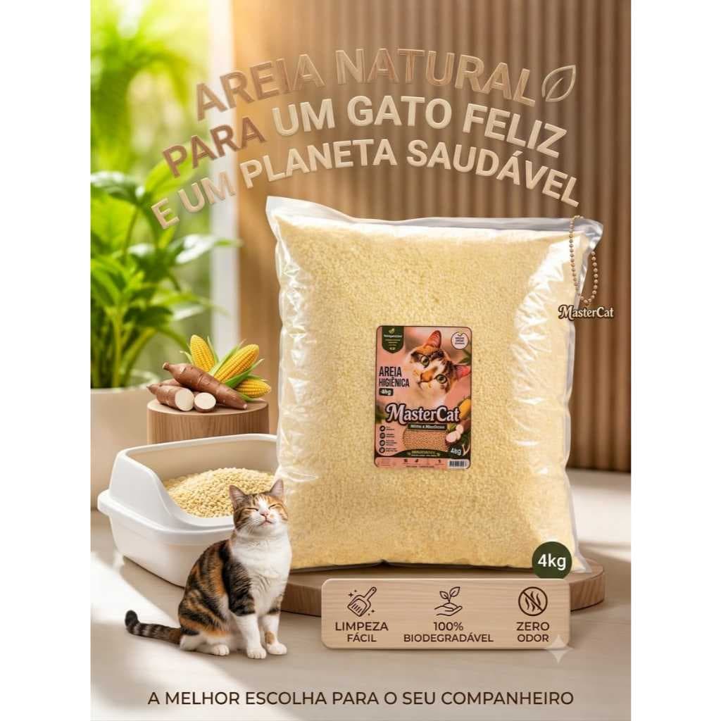 AREIA SANITÁRIA MASTERCAT ZERO ODOR