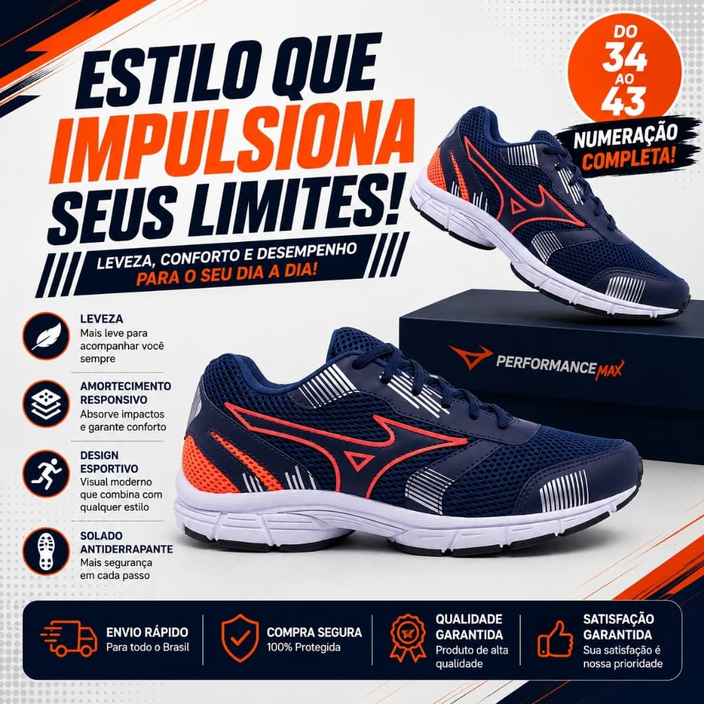 Tênis masculino esportivo de treino academia caminhada leve esportivo oferta