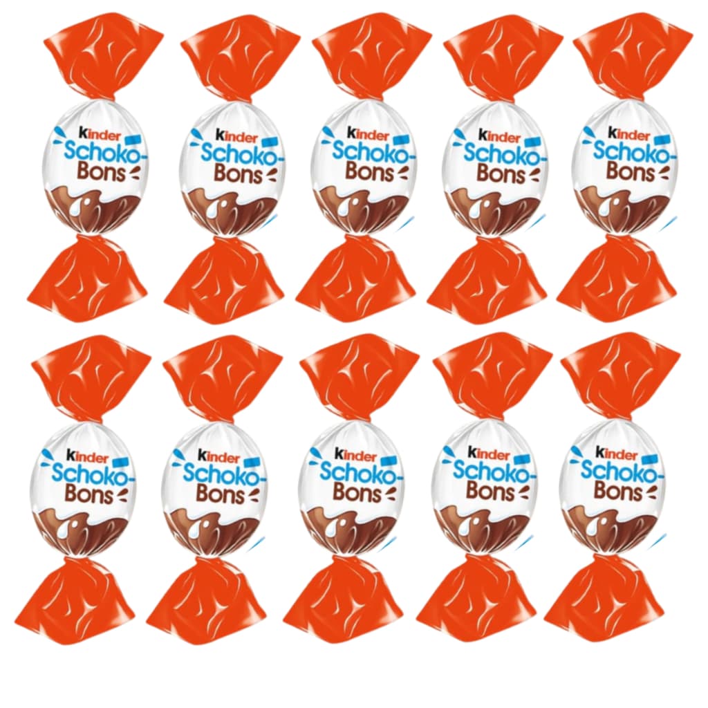 Kit 10x10g Kinder Mini Shoco Bons Importado