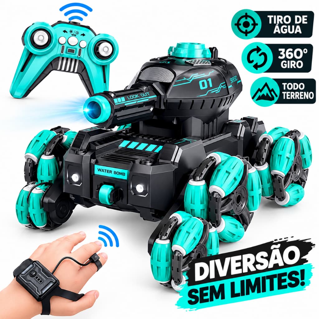 Carrinho de Controle Remoto Stunt 360° Drift Acrobático Racing Brinquedo Infantil