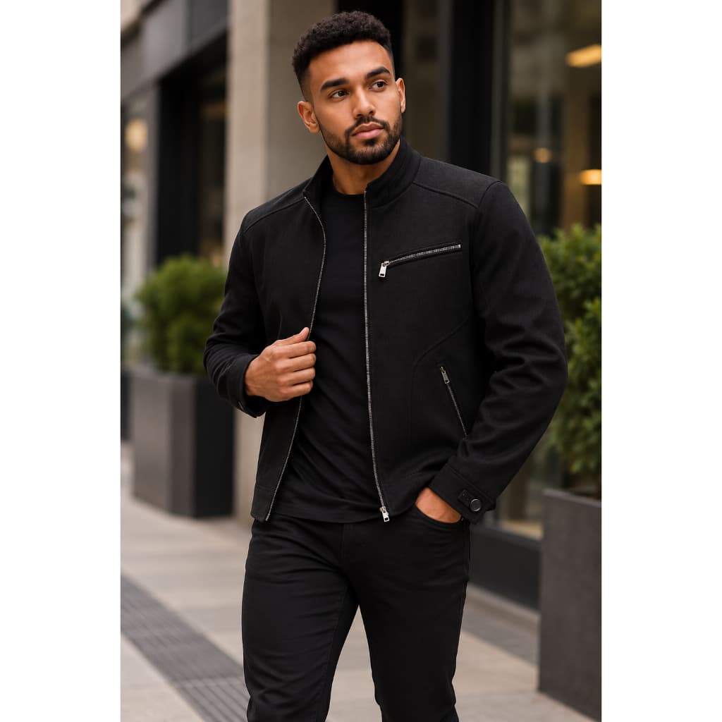 Jaqueta Masculina Nobuck Premium – Estilo, Conforto e Toque Aveludado