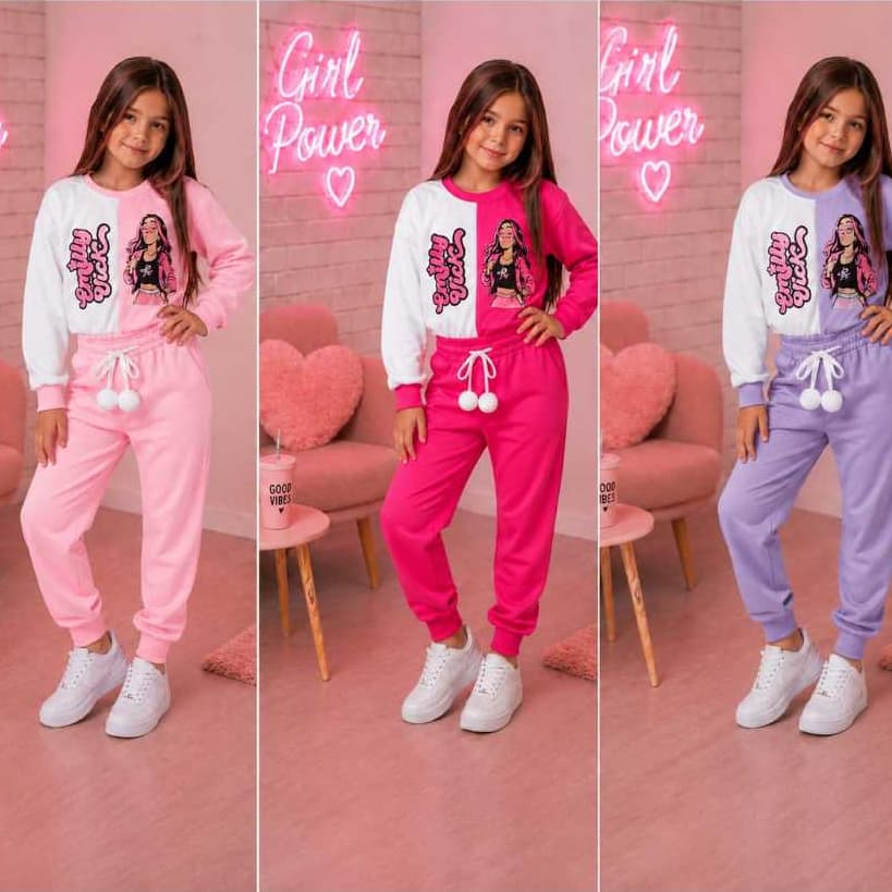 Conjunto Infantil Moletom Emilly vick