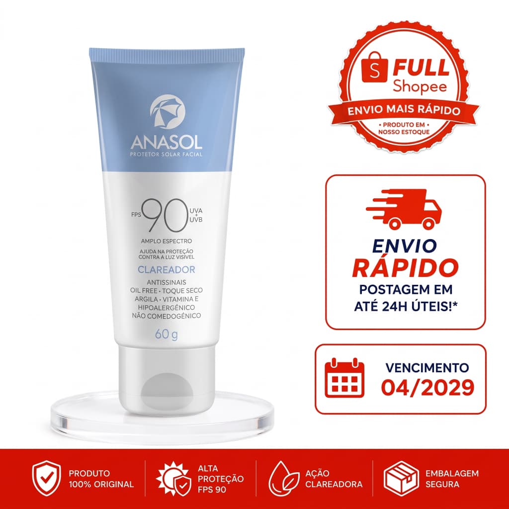 ANASOL PROT SOLAR FACIAL CLAREADOR FPS90