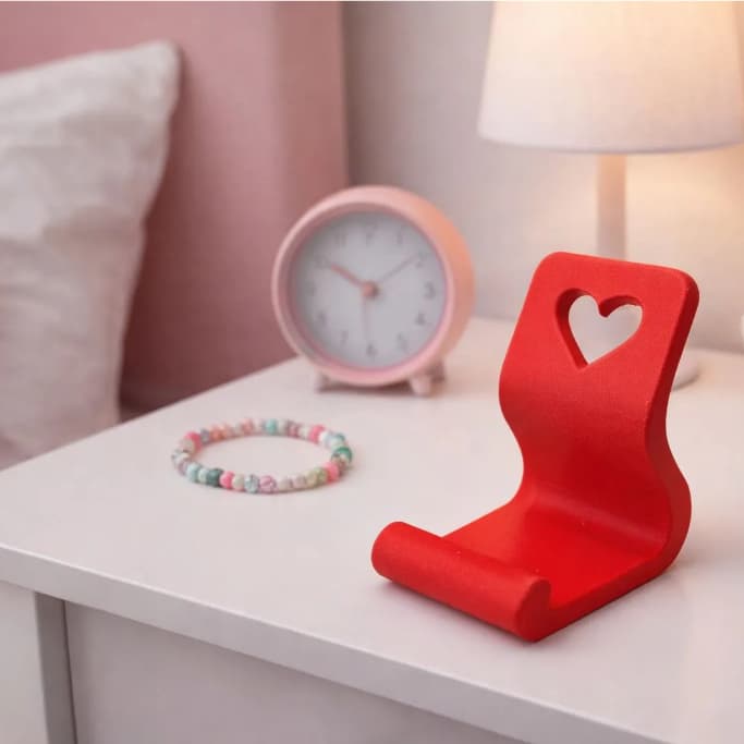SUPORTE DE CELULAR PORTA CELULAR UNIVERSAL DE MESA PARA IPHONE SAMSUNG XIAOMI SMARTPHONE. COR VERMELHO