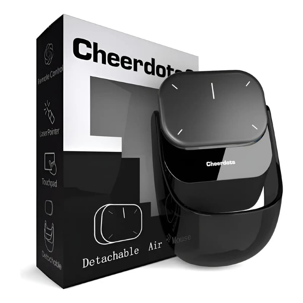 Mouse Sem Fio Cheerdots 2 Bluetooth Touchpad Air Mouse Preto