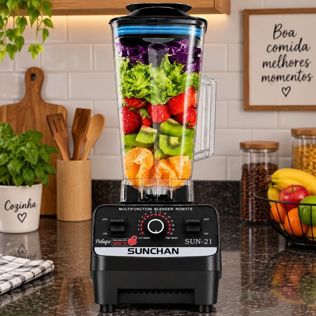 Liquidificador Industrial Potente Elétrico 4500W 127V 2 Litros - Sortida