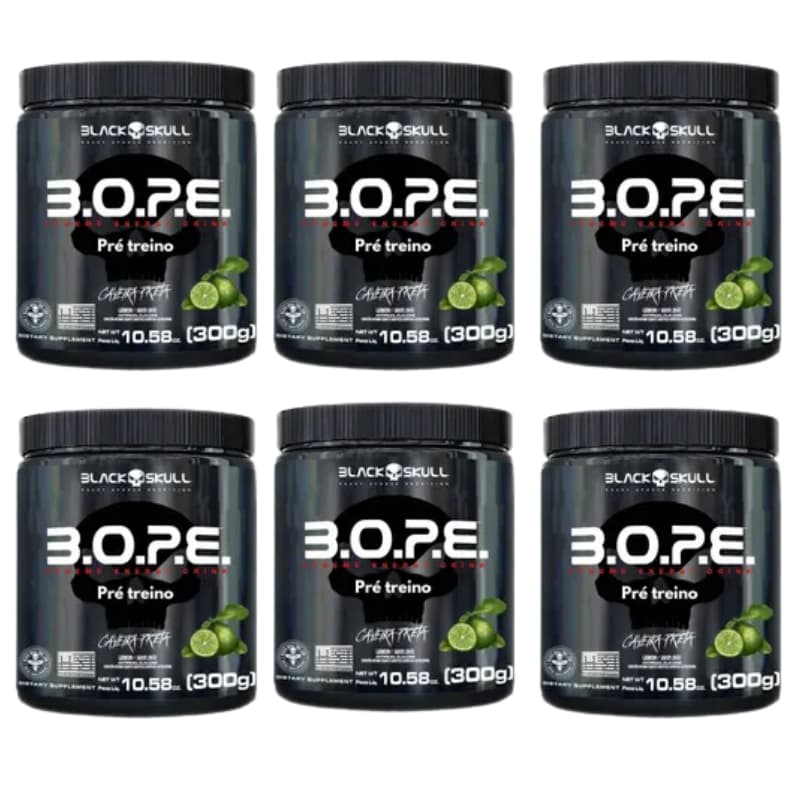 Atacado - 6 unidades Pré Treino BOPE 300g - Black Skull