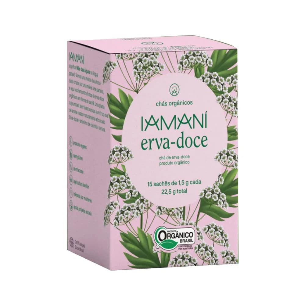 Cha Organico Erva-doce - 15 saches Iamani