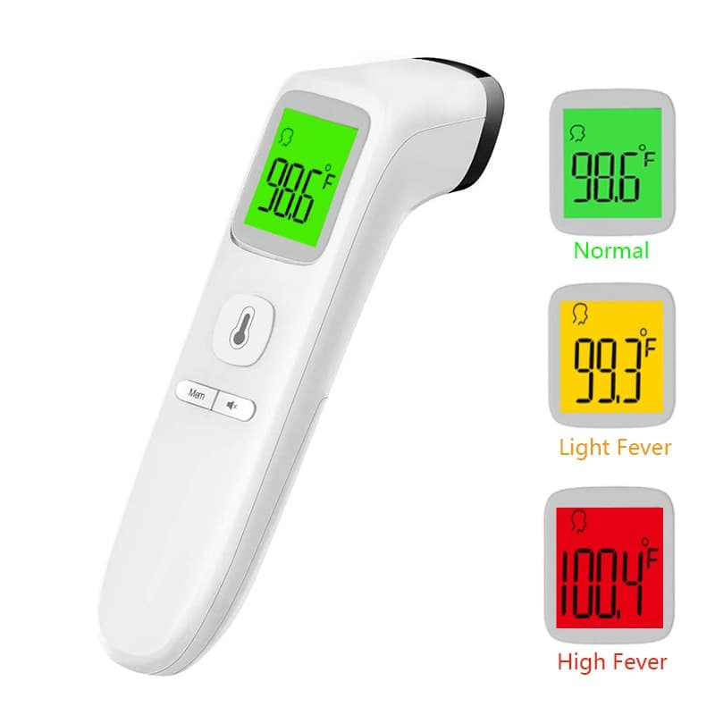 Termômetro Infravermelho Para Bebê Adulto Termômetro Digital Display Lcd，Utilizado para medir a temperatura da testa