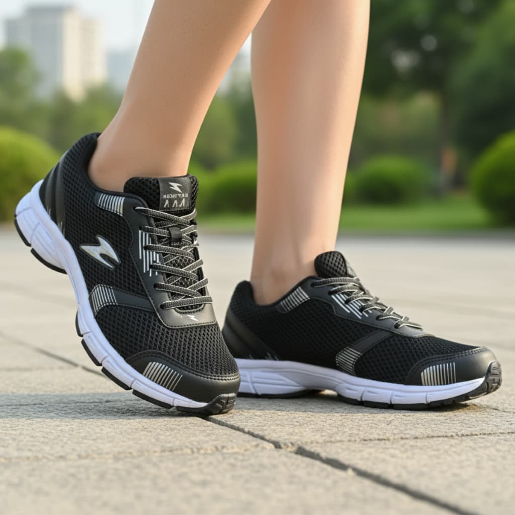Tênis Feminino Esportivo Leve Respirável Academia Caminhada Confortável